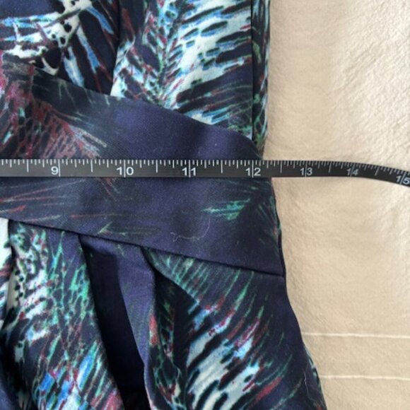 Club Monaco Peacock Feather Strapless Mini Dress size 4 - Picture 5 of 7